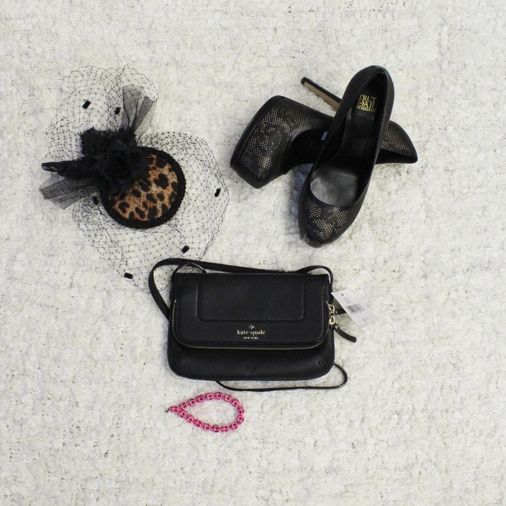 Kate Spade Mariana Mansfield Black Crossbody New!